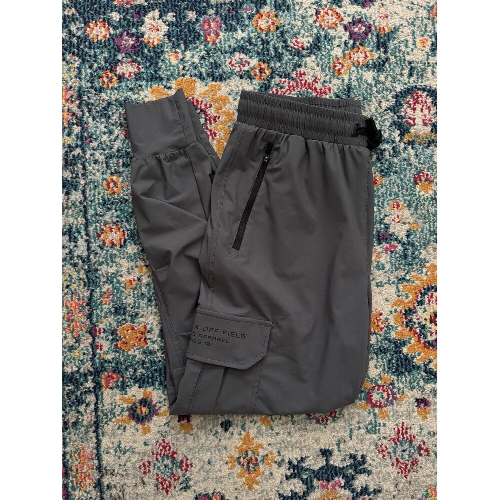 Baseball Lifestye 101 Pro Series Long Cuff Cargo Performance Joggers in Gray S